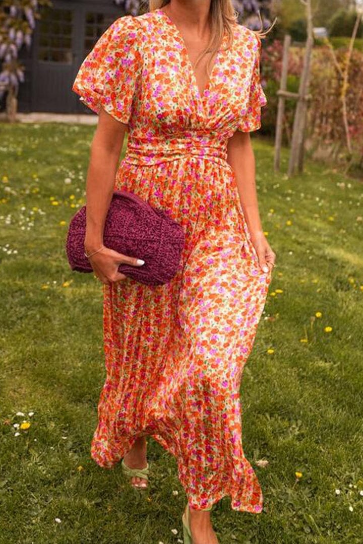 Sandra | Elegant V-Neck Maxi Dress™