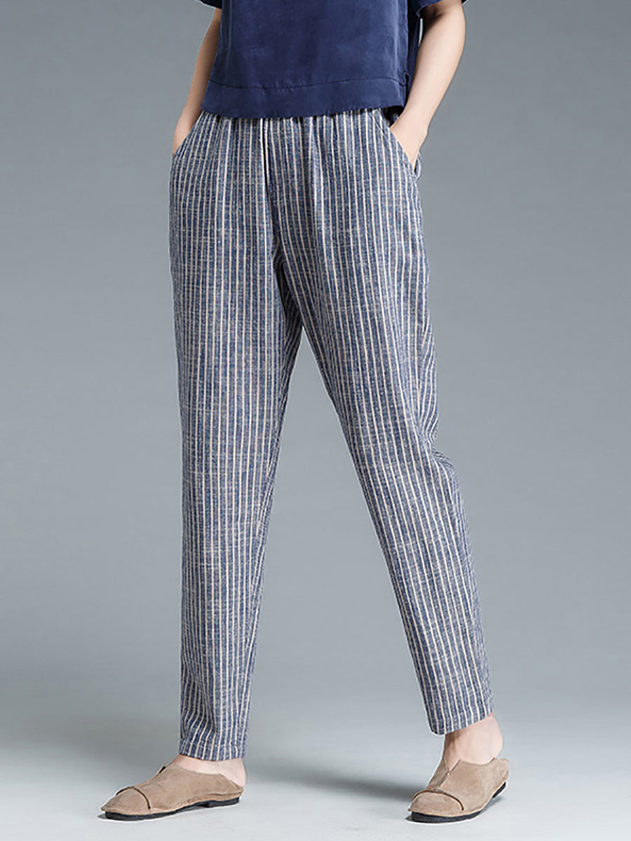 Astrid | Heritage Striped Linen Trousers™