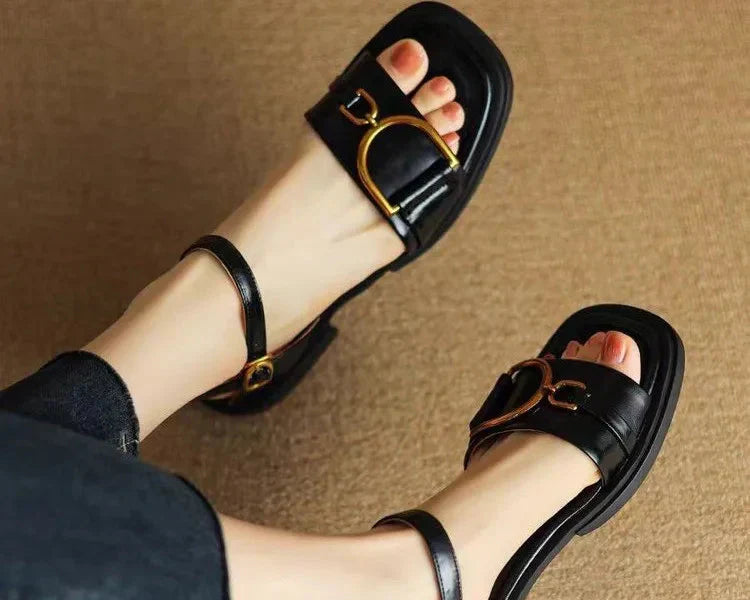 Amara | Buckled Flat Sandals™