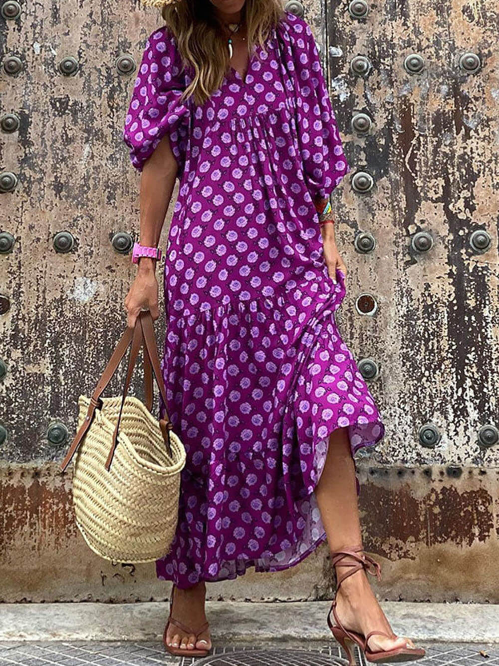 Isla | Bohemian Printed Maxi Dress™