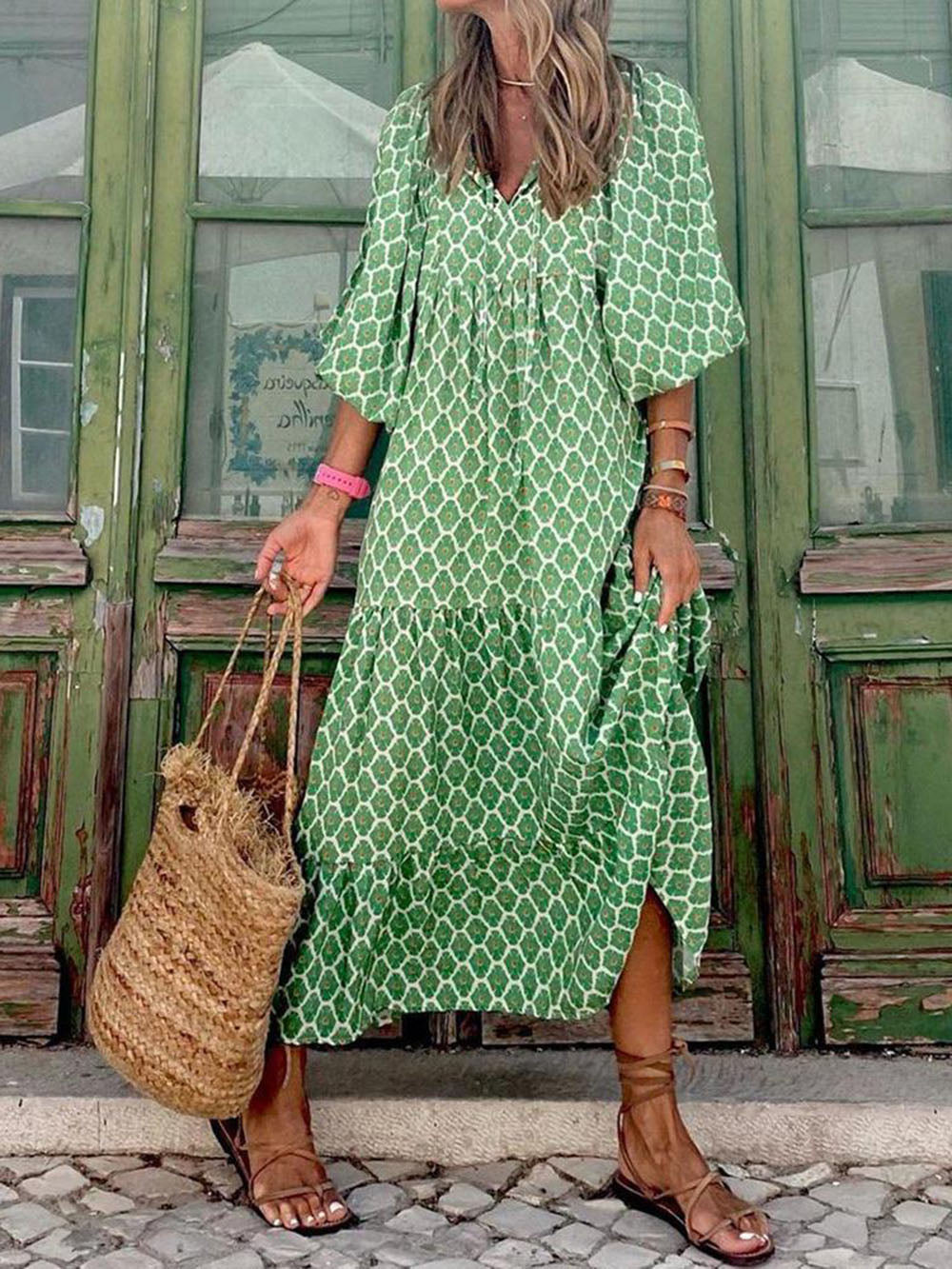 Isla | Bohemian Printed Maxi Dress™