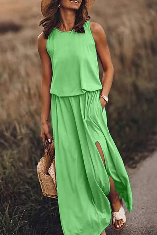 Giselle | Loose Fit Slit Maxi Dress™