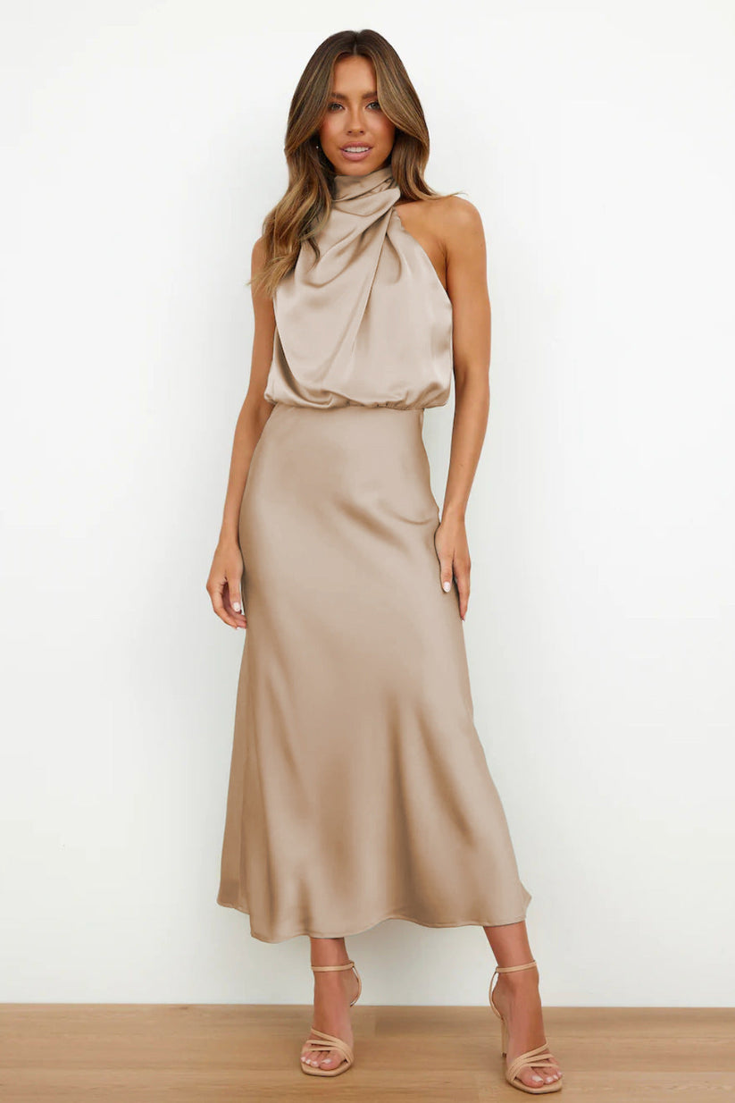 Veronica | Long satin dress™