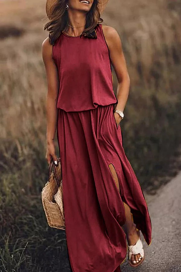 Giselle | Loose Fit Slit Maxi Dress™
