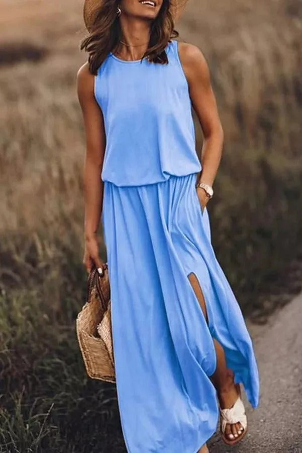 Giselle | Loose Fit Slit Maxi Dress™