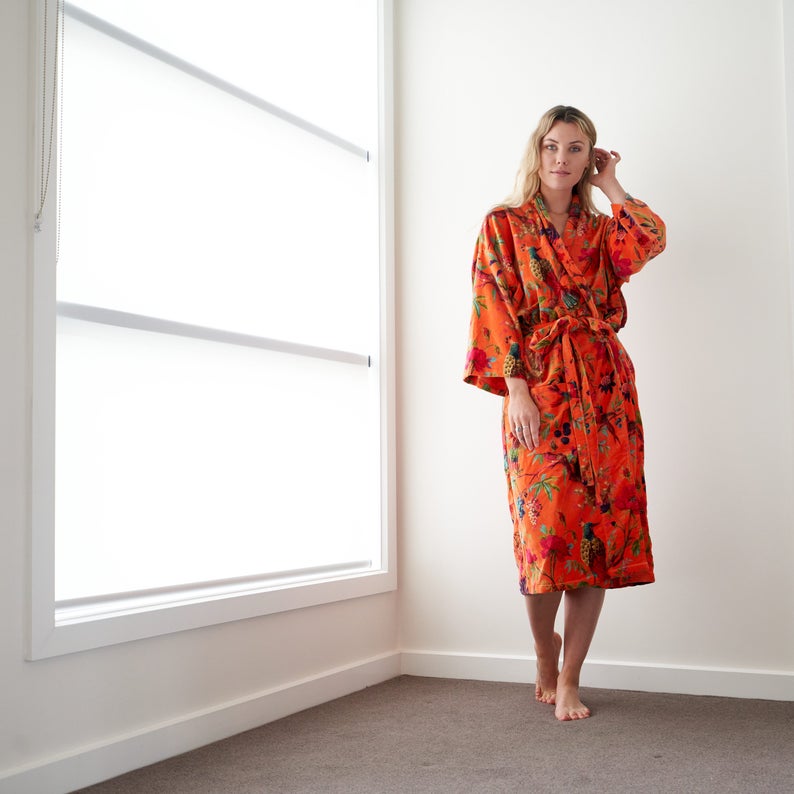 Frida | Floral Velvet Kimono™