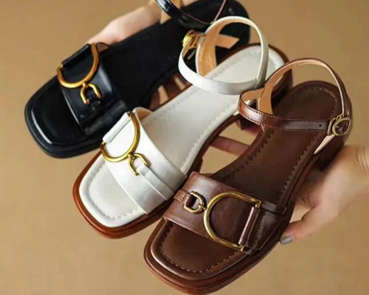 Amara | Buckled Flat Sandals™